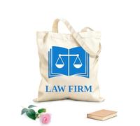AILOONG Bolsa de lona Bufete de abogados Oficina Abogado Escalas Libro Justicia Tela de 340g/m² de grosor Sustituye a la mochila escolar
