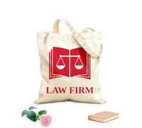 AILOONG Bolsa de lona Bufete de abogados Oficina Abogado Escalas Libro Justicia Tela de 340g/m² de grosor Sustituye a la mochila escolar