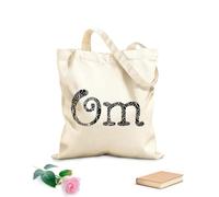 AILOONG Bolsa de lona Centro de meditación y yoga hinduismo om mantra Tela de 12 oz de grosor Sustituye a la mochila escolar 25x30cm Pequeño