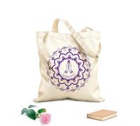 AILOONG Bolsa de lona Centro de Yoga Namaste Mandala Meditación Tela de 340g/m² de grosor Sustituye a la mochila escolar