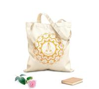 AILOONG Bolsa de lona Centro de Yoga Namaste Mandala Meditación Tela de 340g/m² de grosor Sustituye a la mochila escolar