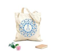 AILOONG Bolsa de lona Centro de Yoga Namaste Mandala Meditación Tela de 340g/m² de grosor Sustituye a la mochila escolar