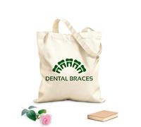 AILOONG Bolsa de lona Clínica de cuidado dental con dientes sanos, dentista g Tela de 340g/m² de grosor Sustituye a la mochila escolar
