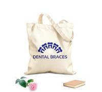 AILOONG Bolsa de lona Clínica de cuidado dental con dientes sanos, dentista g Tela de 340g/m² de grosor Sustituye a la mochila escolar
