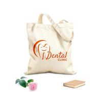 AILOONG Bolsa de lona Clínica Dental Dientes Sanos Tela de 340g/m² de grosor Sustituye a la mochila escolar