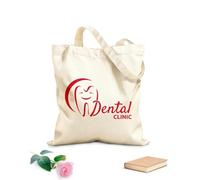 AILOONG Bolsa de lona Clínica Dental Dientes Sanos Tela de 340g/m² de grosor Sustituye a la mochila escolar