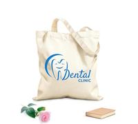 AILOONG Bolsa de lona Clínica Dental Dientes Sanos Tela de 340g/m² de grosor Sustituye a la mochila escolar