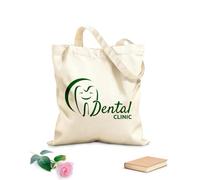 AILOONG Bolsa de lona Clínica Dental Dientes Sanos Tela de 340g/m² de grosor Sustituye a la mochila escolar