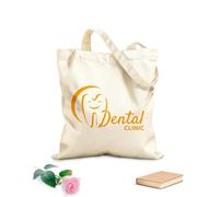 AILOONG Bolsa de lona Clínica Dental Dientes Sanos Tela de 340g/m² de grosor Sustituye a la mochila escolar