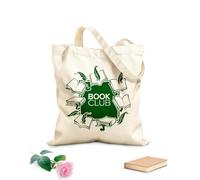 AILOONG Bolsa de lona Club de lectura de Book Guill de edición vintage Tela de 340g/m² de grosor Sustituye a la mochila escolar
