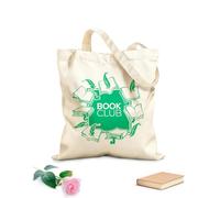 AILOONG Bolsa de lona Club de lectura de Book Guill de edición vintage Tela de 340g/m² de grosor Sustituye a la mochila escolar