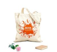 AILOONG Bolsa de lona Club de lectura de Book Guill de edición vintage Tela de 340g/m² de grosor Sustituye a la mochila escolar