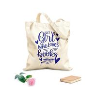 AILOONG Bolsa de lona Club de lectura de Loves Books Quote Words Tela de 340g/m² de grosor Sustituye a la mochila escolar