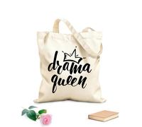 AILOONG Bolsa de lona con fondo reforzado Citas de letras divertidas e inspiradoras Tela de 12 oz de grosor Se usa como bolsa de regalo 25x30cm Pequeño