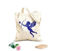 AILOONG Bolsa de lona con fondo reforzado Cuatro ángeles cupidos con arco y flecha Tela de 340g/m² de grosor Se usa como bolsa de regalo