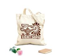 AILOONG Bolsa de lona con fondo reforzado Eres luz del mundo Tela de 340g/m² de grosor Se usa como bolsa de regalo