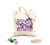 AILOONG Bolsa de lona con fondo reforzado Eres luz del mundo Tela de 340g/m² de grosor Se usa como bolsa de regalo