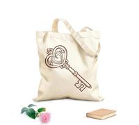AILOONG Bolsa de lona con fondo reforzado Las llaves forjadas son un símbolo de amor fuerte y boda matrimonial. Tela de 340g/m² de grosor Se usa como bolsa de regalo