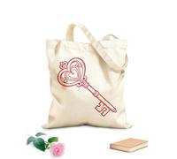 AILOONG Bolsa de lona con fondo reforzado Las llaves forjadas son un símbolo de amor fuerte y boda matrimonial. Tela de 340g/m² de grosor Se usa como bolsa de regalo