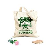 AILOONG Bolsa de lona con fondo reforzado Mi ejercicio favorito en el gimnasio probablemente sería juzgar. Tela de 340g/m² de grosor Se usa como bolsa de regalo