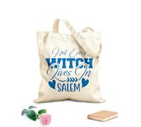 AILOONG Bolsa de lona con fondo reforzado Mujeres, no todas las brujas viven en Salem. Tela de 340g/m² de grosor Se usa como bolsa de regalo