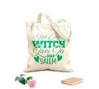 AILOONG Bolsa de lona con fondo reforzado Mujeres, no todas las brujas viven en Salem. Tela de 340g/m² de grosor Se usa como bolsa de regalo