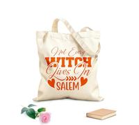 AILOONG Bolsa de lona con fondo reforzado Mujeres, no todas las brujas viven en Salem. Tela de 340g/m² de grosor Se usa como bolsa de regalo