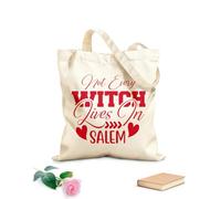AILOONG Bolsa de lona con fondo reforzado Mujeres, no todas las brujas viven en Salem. Tela de 340g/m² de grosor Se usa como bolsa de regalo