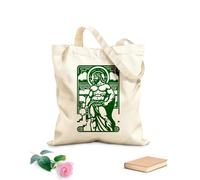 AILOONG Bolsa de lona con fondo reforzado silueta de dios griego Tela de 340g/m² de grosor Se usa como bolsa de regalo
