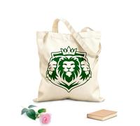 AILOONG Bolsa de lona Corona Cabeza de León Animales Salvajes Símbolo del Reino Tela de 340g/m² de grosor Bolsa para dibujar