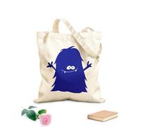 AILOONG Bolsa de lona Cuento de fantasía de dibujos animados de monstruos divertidos Tela de 340g/m² de grosor Sustituye a la mochila escolar