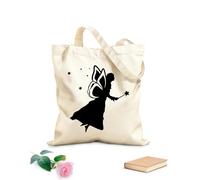 AILOONG Bolsa de lona Cuento de hadas de fantasía infantil Tela de 12 oz de grosor Sustituye a la mochila escolar 31x36cm Mediano