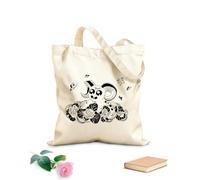 AILOONG Bolsa de lona Cuento Fantasía Monstruo Mariposas Niño Niños Tela de 12 oz de grosor Sustituye a la mochila escolar 31x36cm Mediano