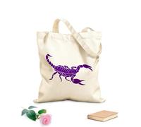 AILOONG Bolsa de lona Escorpión, animal, veneno, depredador del desierto Tela de 340g/m² de grosor Bolsa para dibujar