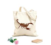 AILOONG Bolsa de lona Escorpión, animal, veneno, depredador del desierto Tela de 340g/m² de grosor Bolsa para dibujar
