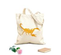 AILOONG Bolsa de lona Escorpión, animal, veneno, depredador del desierto Tela de 340g/m² de grosor Bolsa para dibujar