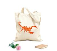 AILOONG Bolsa de lona Escorpión, animal, veneno, depredador del desierto Tela de 340g/m² de grosor Bolsa para dibujar