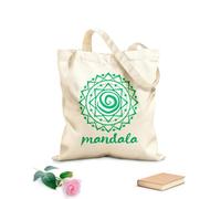 AILOONG Bolsa de lona Estudio de meditación de yoga con el logotipo de Mandala Tela de 340g/m² de grosor Sustituye a la mochila escolar