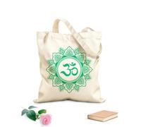 AILOONG Bolsa de lona Estudio de Yoga Mandala Hinduismo Meditación Relajación Tela de 340g/m² de grosor Sustituye a la mochila escolar