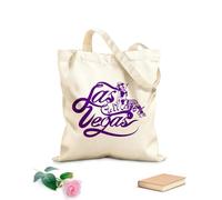 AILOONG Bolsa de lona Frase de bienvenida al casino de Las Vegas Tela de 340g/m² de grosor Sustituye a la mochila escolar