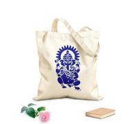 AILOONG Bolsa de lona Ganesha Hindú Sánscrito Om India Dios Hinduismo Tela de 340g/m² de grosor Sustituye a la mochila escolar