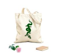 AILOONG Bolsa de lona Garras de dragón Cuerno Mitología Animal Fantasía Monstruo Tela de 340g/m² de grosor Sustituye a la mochila escolar