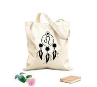 AILOONG Bolsa de lona Horóscopo Leo Zodiaco Atrapasueños Tela de 12 oz de grosor Sustituye a la mochila escolar 35x40cm Grande