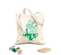 AILOONG Bolsa de lona Ilustración del País de las Maravillas de Alicia y el Gato de Cheshire Tela de 340g/m² de grosor Sustituye a la mochila escolar