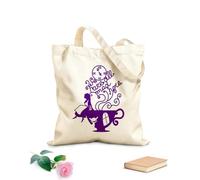 AILOONG Bolsa de lona Ilustración del País de las Maravillas de Alicia y el Gato de Cheshire Tela de 340g/m² de grosor Sustituye a la mochila escolar