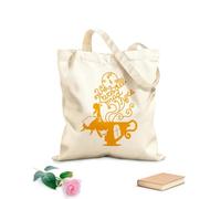AILOONG Bolsa de lona Ilustración del País de las Maravillas de Alicia y el Gato de Cheshire Tela de 340g/m² de grosor Sustituye a la mochila escolar
