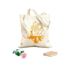AILOONG Bolsa de lona Ilustración del País de las Maravillas de Alicia y el Gato de Cheshire Tela de 340g/m² de grosor Sustituye a la mochila escolar