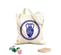 AILOONG Bolsa de lona Jarrón griego antiguo con rama de olivo Grecia Inicio Tela de 340g/m² de grosor Bolsa para dibujar