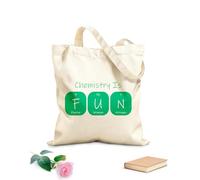 AILOONG Bolsa de lona La química es divertida: ciencia escolar, tabla periódica Tela de 340g/m² de grosor Sustituye a la mochila escolar