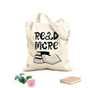 AILOONG Bolsa de lona Leer más Libros Biblioteca Escolar Rincón de Lectura Tela de 12 oz de grosor Sustituye a la mochila escolar 25x30cm Pequeño